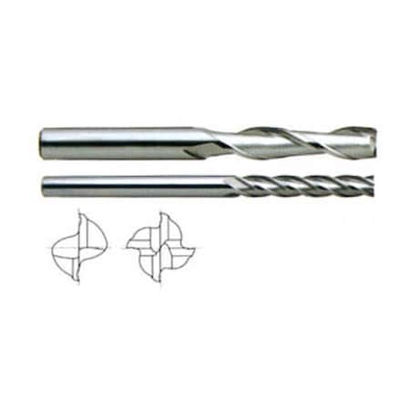 2 Flute Extra Long Length Tin Coated Carbide
